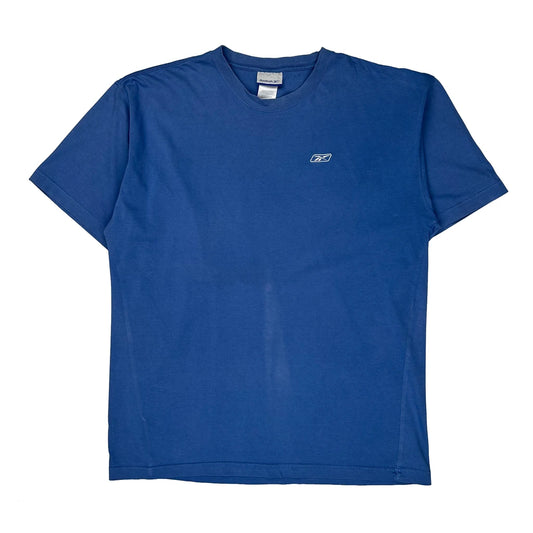 Reebok T-Shirt - XL Blue Cotton