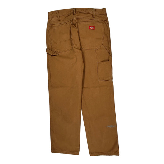 Dickies Carpenter Trousers - 32W 30L Brown Cotton