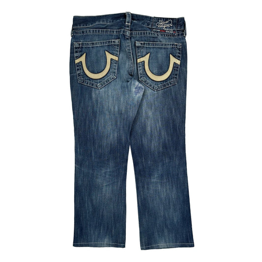 True Religion Boot Cut Jeans - 36W 30L Blue Denim