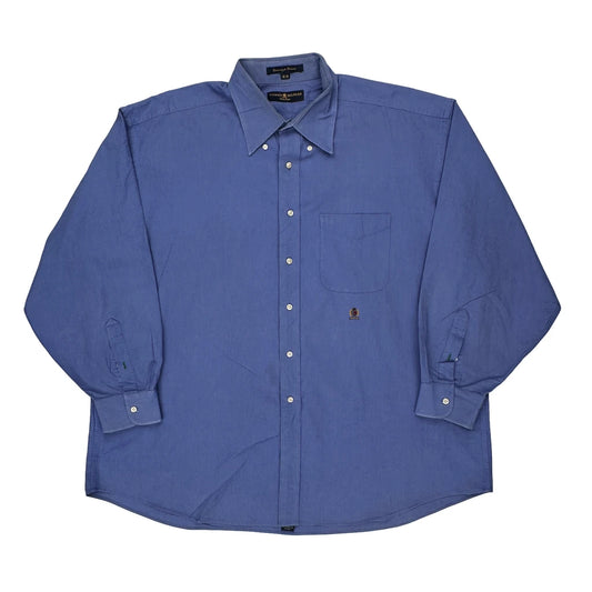 Gold Crest Tommy Hilfiger Shirt - 2XL Blue Cotton