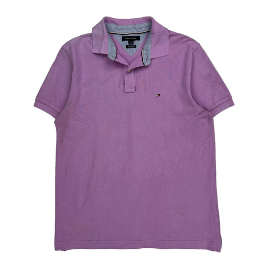 Tommy Hilfiger Polo Shirt - Large Purple Cotton