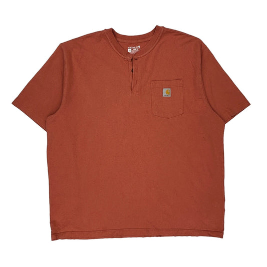 Carhartt T-Shirt - 2XL Red Cotton
