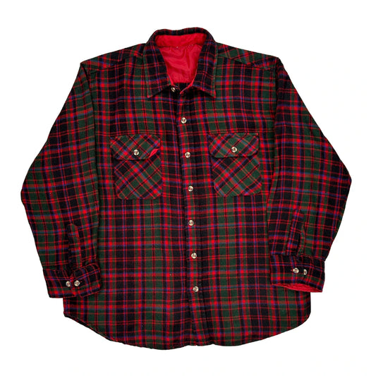 Unbranded Checked Flannel Shirt - XL Green Cotton