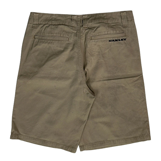 Oakley Chino Shorts - 34W 10L Khaki Cotton