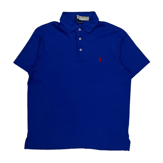 Polo By Ralph Lauren Polo Shirt - Large Blue Cotton