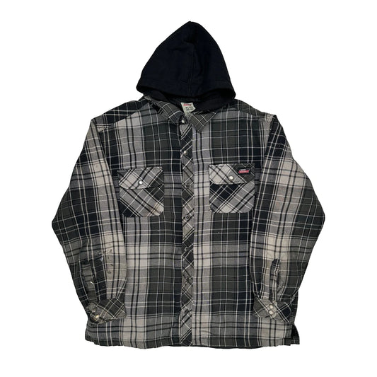Dickies Checked Jacket - XL Black Cotton
