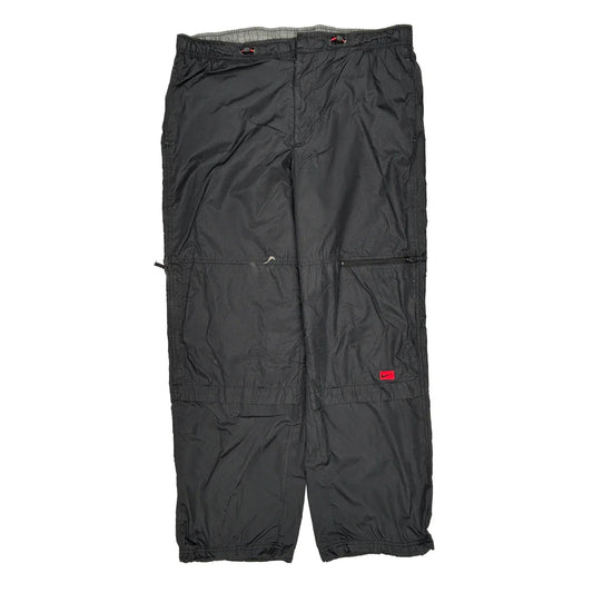 Vintage Nike Tracksuit - Large Black Polyester
