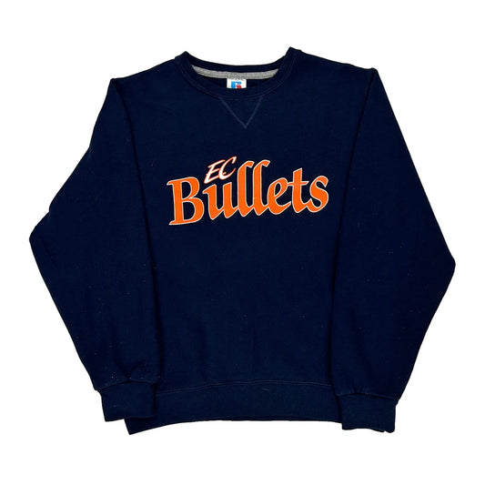 Ec Bullets Russell Athletic Graphic Sweatshirt - Medium Navy Cotton Blend