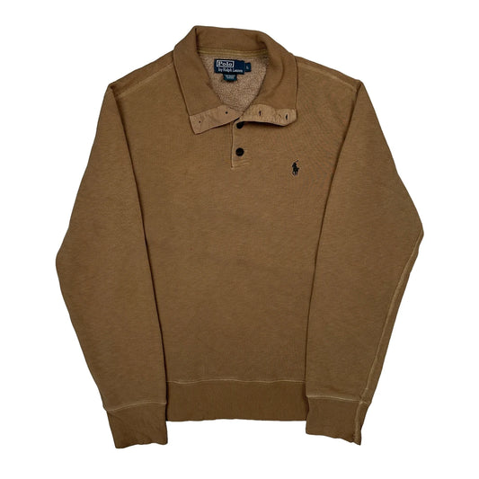 Polo By Ralph Lauren Sweatshirt - Large Brown Cotton Blend