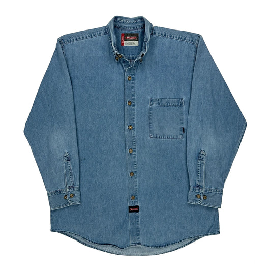 Dickies Denim Shirt - Large Blue Cotton
