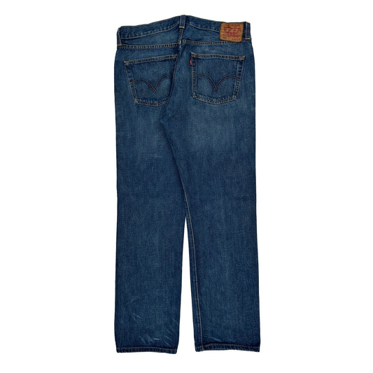 501 Levis Jeans - 36W 30L Blue Cotton