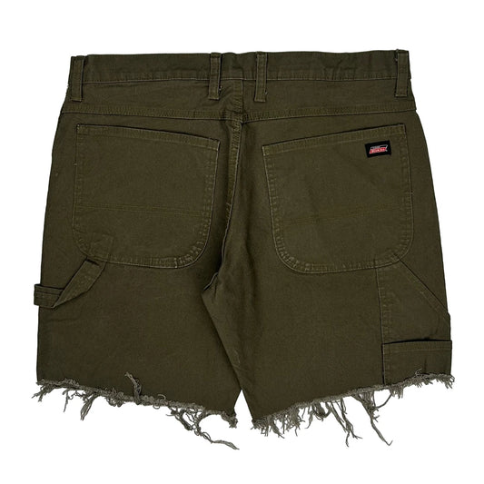 Dickies Carpenter Shorts - 36W 8L Green Cotton
