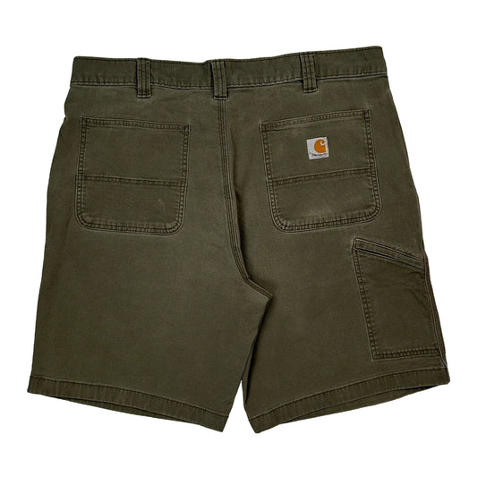 Carhartt Carpenter Shorts - 38W 9L Green Cotton