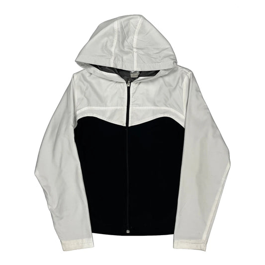 Vintage Nike Windbreaker - Medium Black & White Polyester