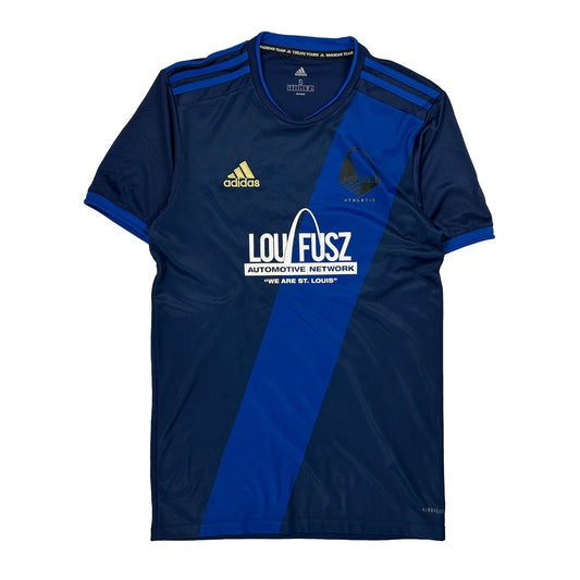 Lou Fusz Athletic Adidas Football Shirt - Small Navy Polyester