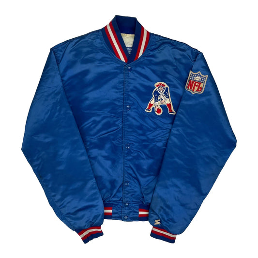 New England Patriots Starter Nfl Varsity Jacket - Large Blue Polyester