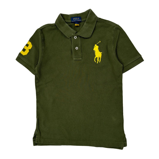 Age 7 Polo By Ralph Lauren Polo Shirt - Small Green Cotton