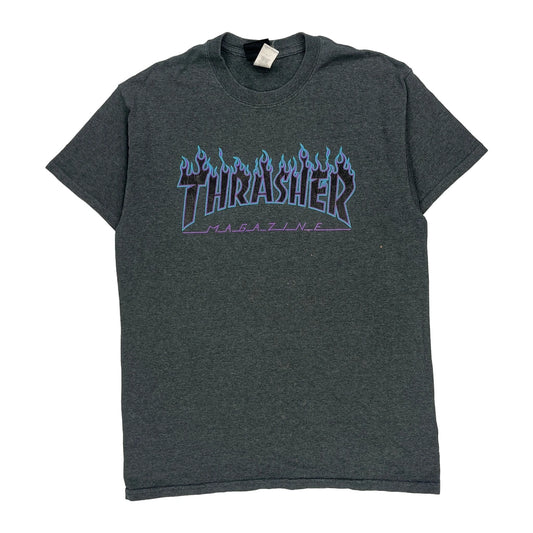 Thrasher T-Shirt - Small Grey Cotton