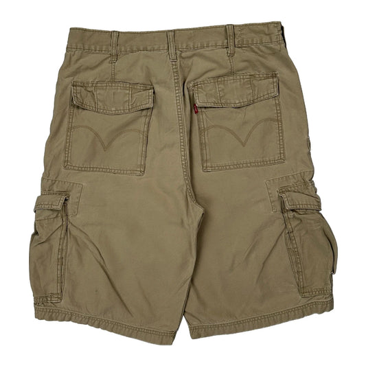 Levis Cargo Shorts - 33W 11L Khaki Cotton