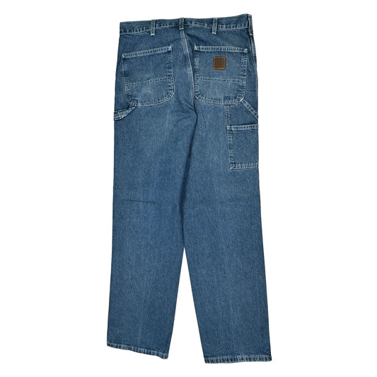 Carhartt Carpenter Jeans - 34W 34L Blue Cotton