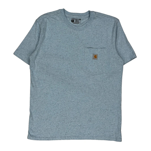 Carhartt T-Shirt - Large Blue Cotton