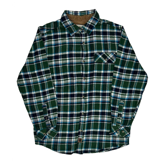 Legendary Whitetails Checked Flannel Shirt - Medium Green Cotton