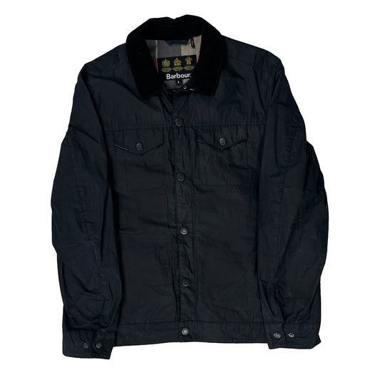 Signature Collection Barbour Waterproof Jacket - Small Navy Cotton