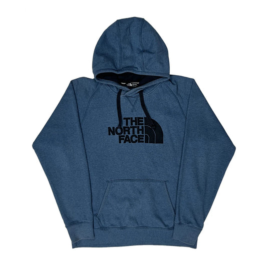 Vintage The North Face Hoodie - Large Blue Cotton Blend