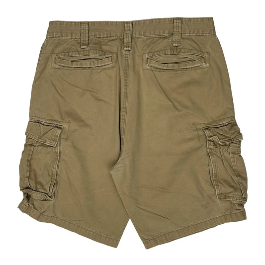 Nautica Cargo Shorts - 36W 10L Khaki Cotton