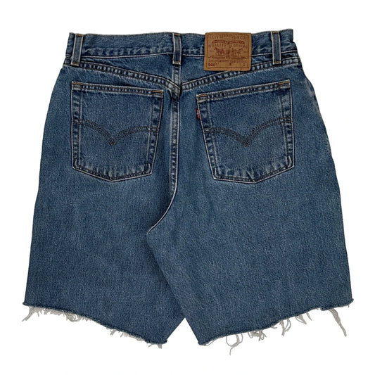 560 Levis Denim Shorts - 30W UK 12 Blue Cotton