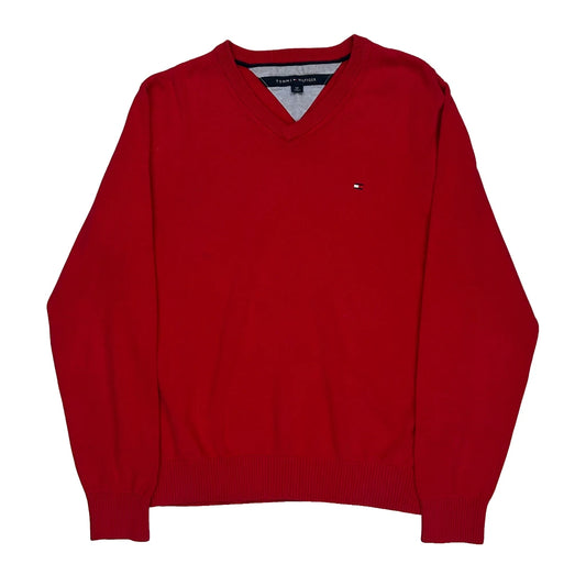 Tommy Hilfiger Jumper - Small Red Cotton