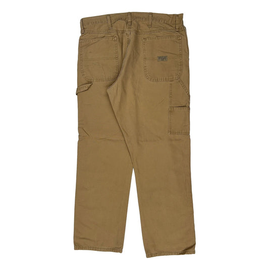 Vintage Wrangler Carpenter Trousers - 36W 32L Brown Cotton