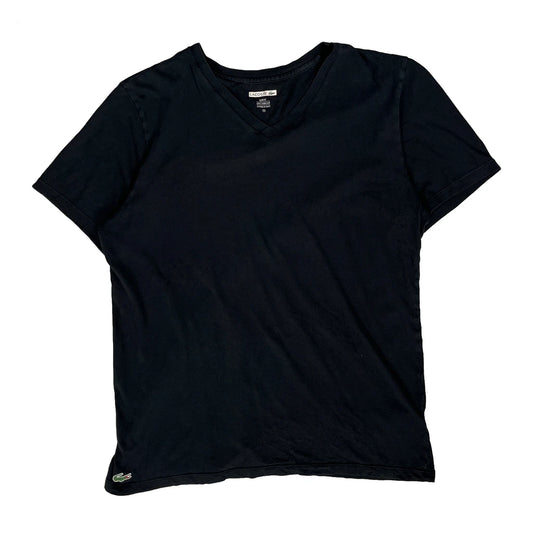 Vintage Lacoste Slim Fit T-Shirt - XL Black Cotton