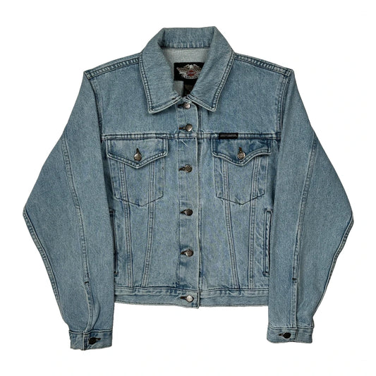 An American Legend Harley Davidson Denim Jacket - Medium Light Wash Cotton