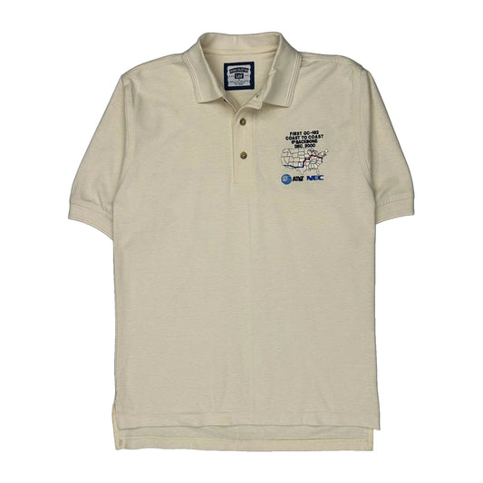 Lee Polo Shirt - Small Cream Cotton