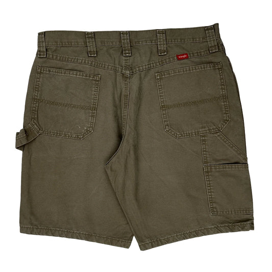 Wrangler Carpenter Shorts - 36W 10L Khaki Cotton