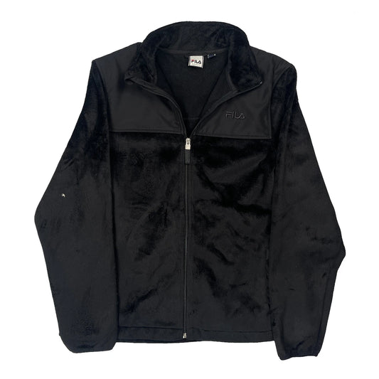 Fila Fleece Jacket - Large Black Polyester