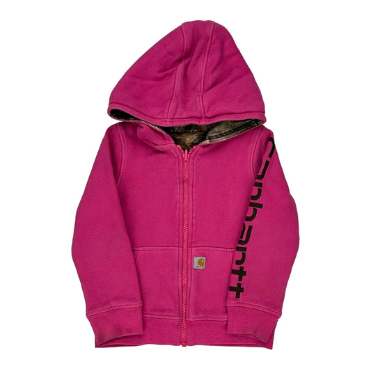 Age 4 Carhartt Hoodie - Small Pink Cotton Blend