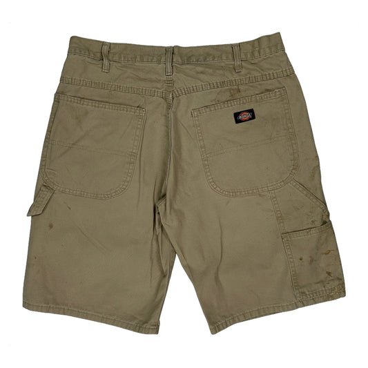 Dickies Carpenter Shorts - 32W 10L Beige Cotton