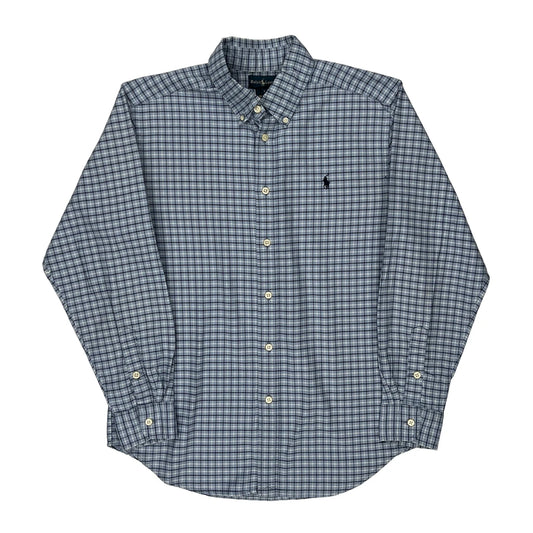 Ralph Lauren Checked Shirt - Medium Blue Cotton