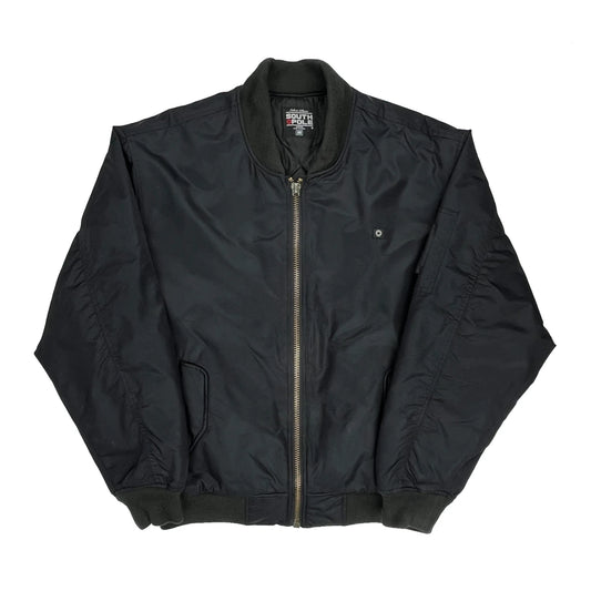 Southpole Bomber Jacket - Medium Black Polyester