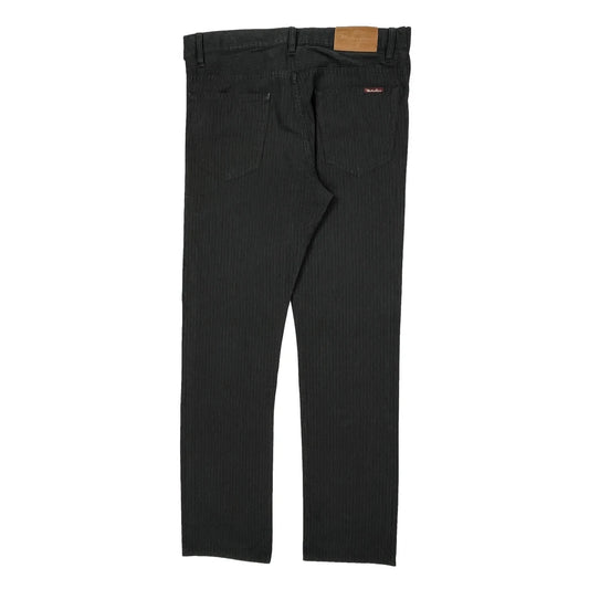 Marlboro Classics Pinstripe Jeans - 33W 32L Black Cotton