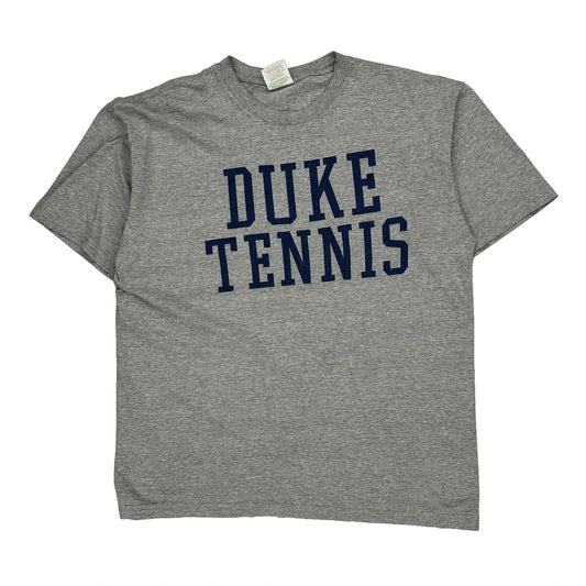 Duke Tennis Adidas College T-Shirt - Large Grey Cotton