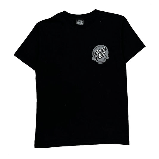 Skateboarding Santa Cruz Graphic T-Shirt - Small Black Cotton
