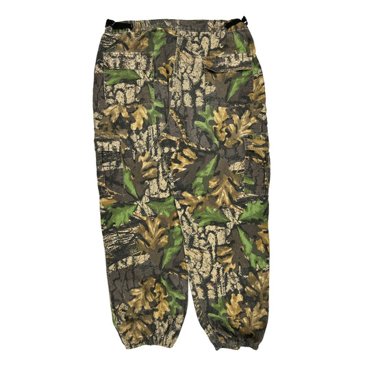Jerzees Camo Cargo Trousers - 34W 30L Camo Cotton