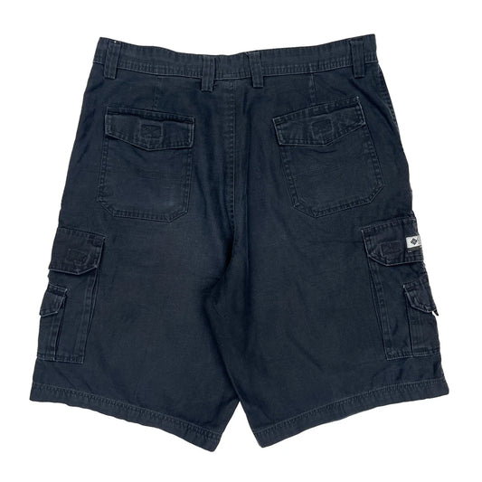 Columbia Cargo Shorts - 34W 10L Black Cotton