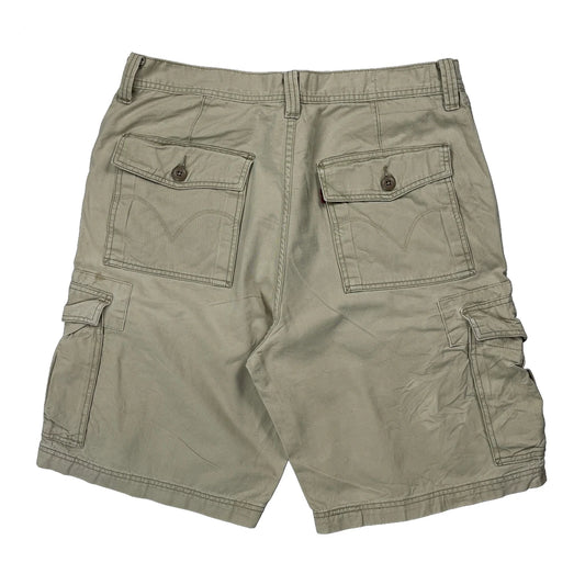 Levis Cargo Shorts - 34W 10L Beige Cotton