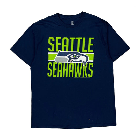 Seattle Seahawks Nfl T-Shirt - XL Blue Cotton