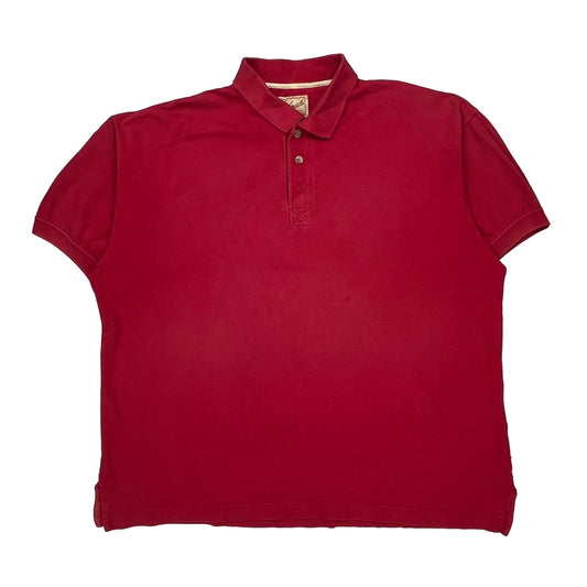 Woolrich Polo Shirt - Large Red Cotton