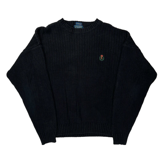 Chaps Ralph Lauren Jumper - XL Black Cotton